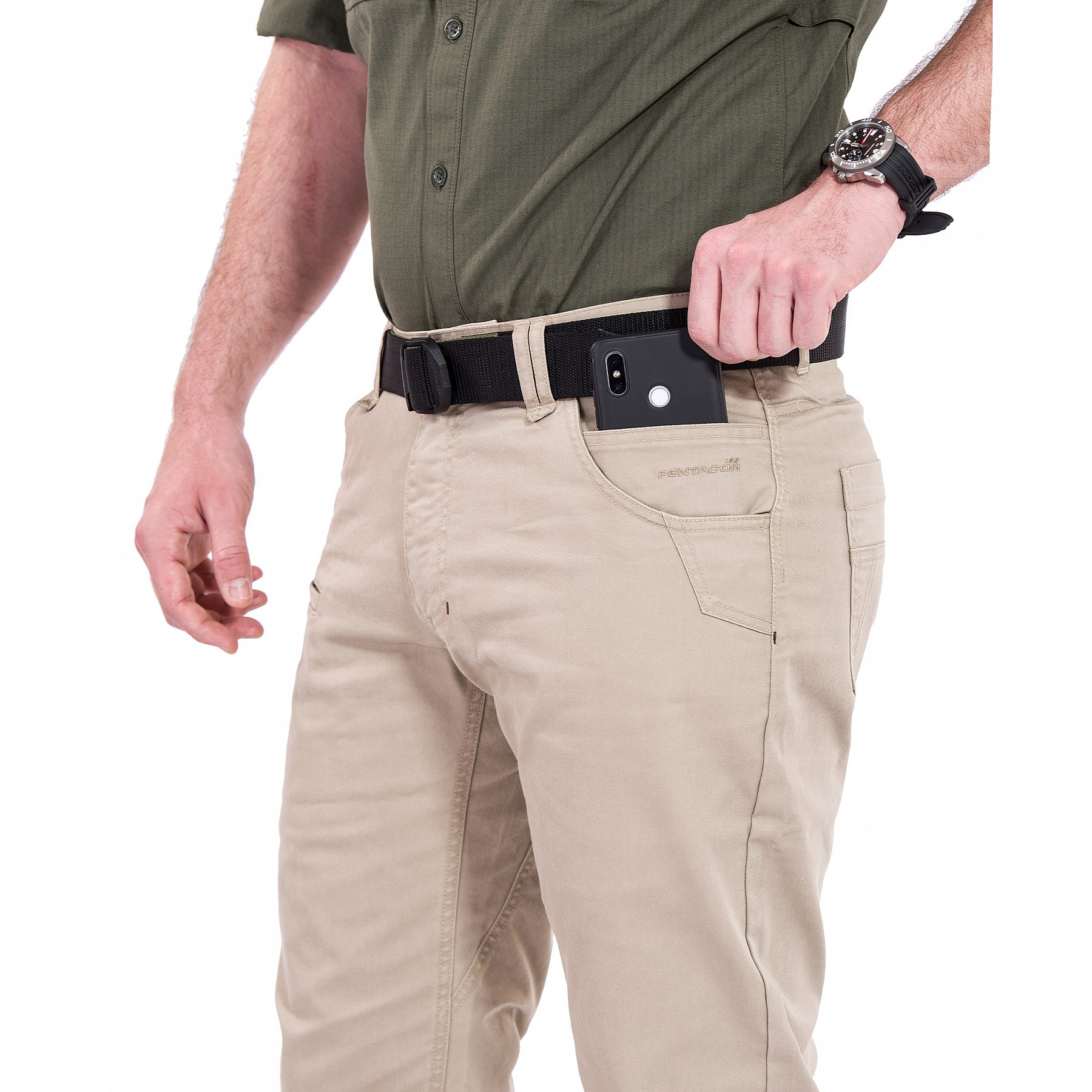 Pentagon Rogue Hero Trousers Mens Tactical Hiking Workwear Chinos Pants Black