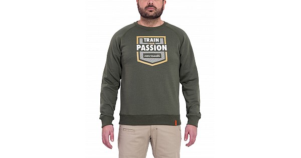 Pentagon Hawk Sweater Train Your Passion Mens Gym Sport Sweatshirt Camo Green 