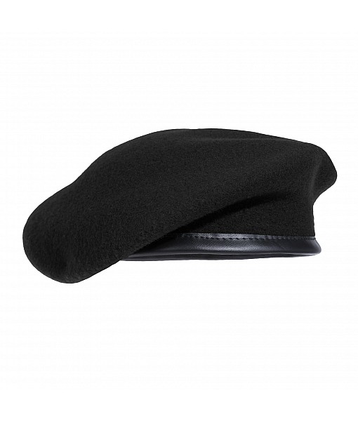 French Style Beret - Black