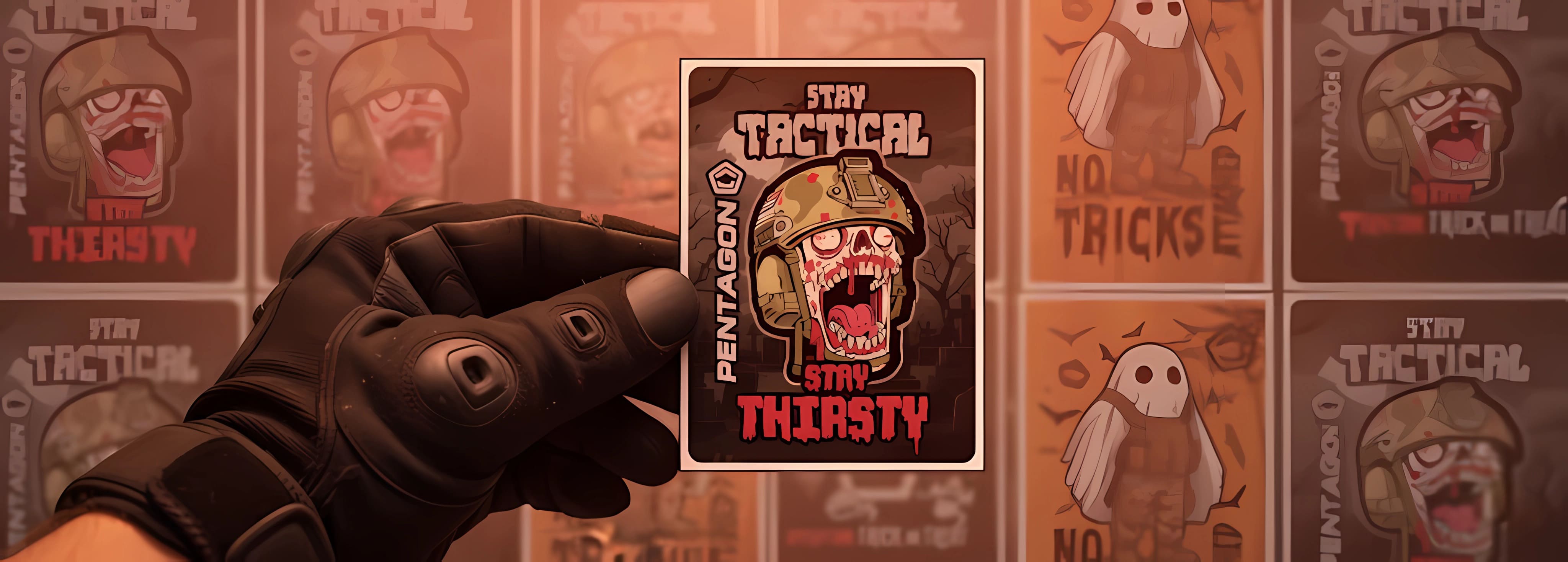 PENTAGON HALLOWEEN STICKER
