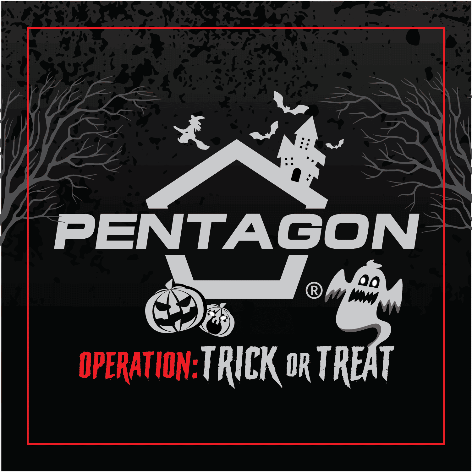 PENTAGON HALLOWEEN STICKER