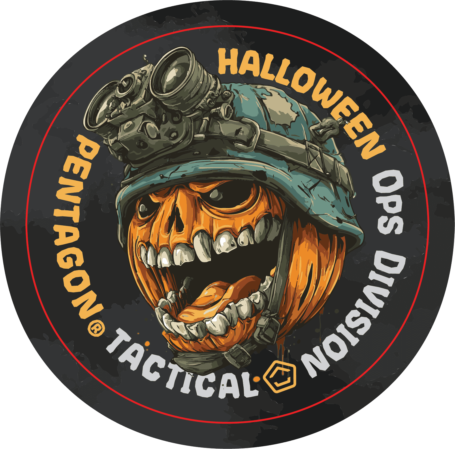 PENTAGON HALLOWEEN STICKER