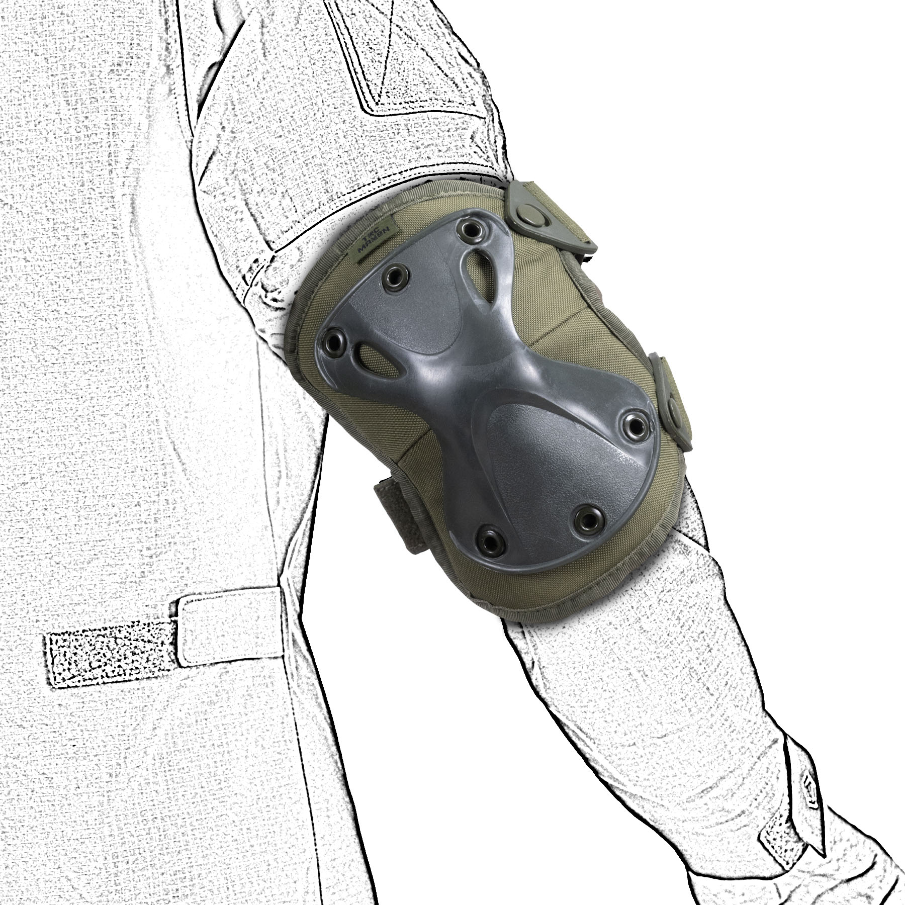 Tibia Elbow Pads Detail 04